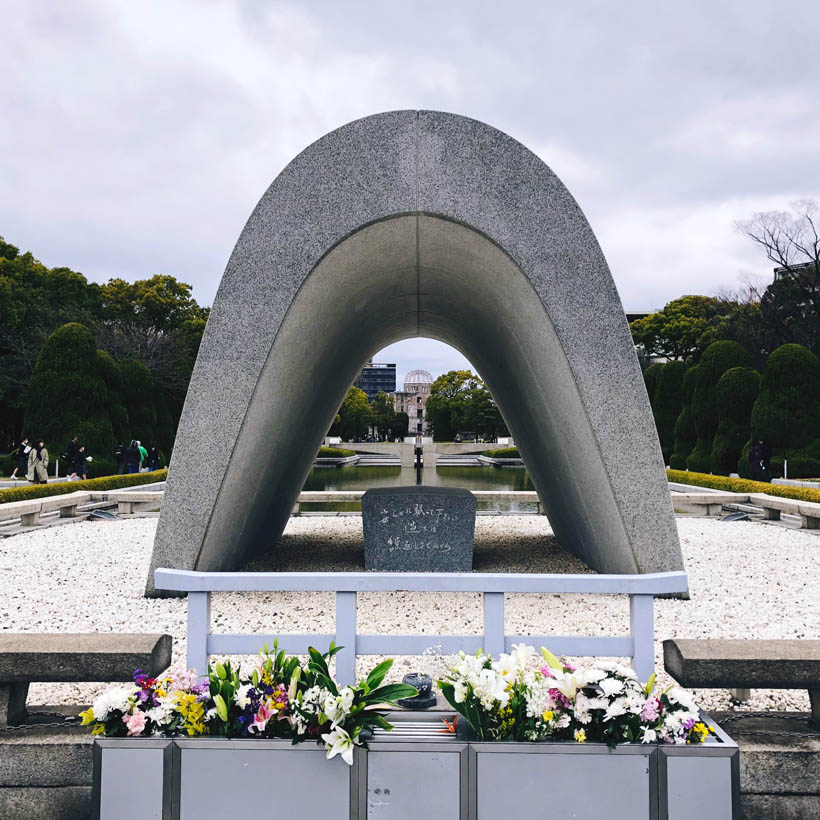 The Cenotaph for the Atomic Bomb victims.