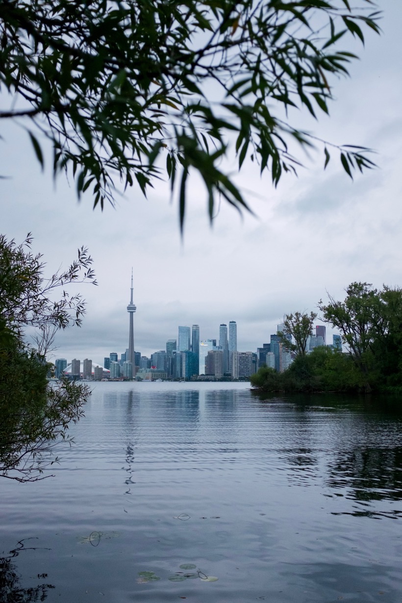 The CN Tower in Toronto, as seen from Ward's Island.