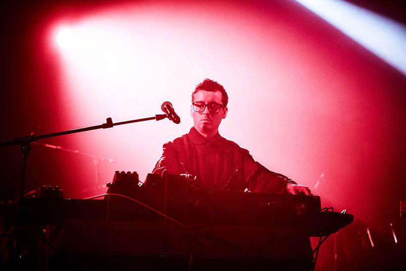 Alexis Taylor of Hot Chip performing at Les Nuits Botanique in 2015.