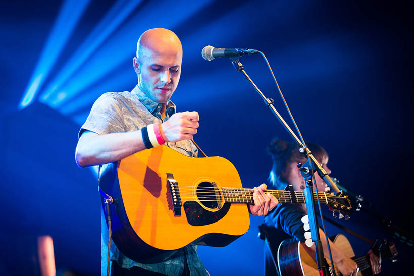 Milow live op Rock Werchter Festival in België op 3 juli 2014