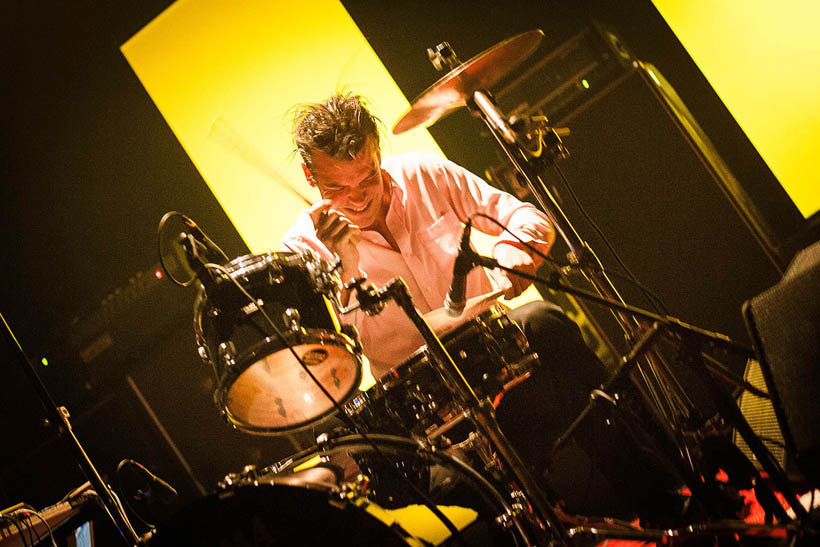 Battles live in de Domino Festival in de Ancienne Belgique, België op 11 april 2011