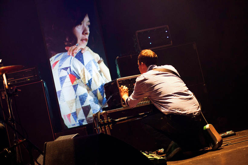 Battles live at the Domino Festival at the Ancienne Belgique, Belgium on 11 April 2011