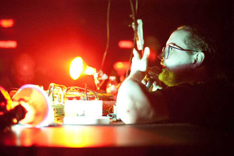 Dan Deacon live at the Domino Festival at the Ancienne Belgique, Belgium on 11 April 2011