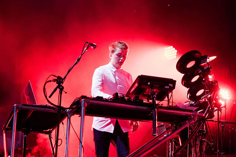 Disclosure live op Rock Werchter Festival in België op 5 juli 2013