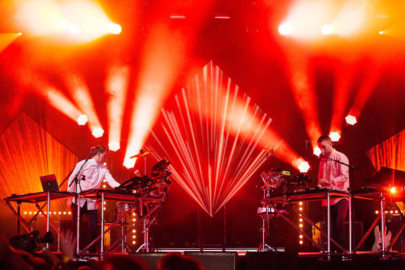 Disclosure live at Rock Werchter Festival in Belgium on 5 July 2013