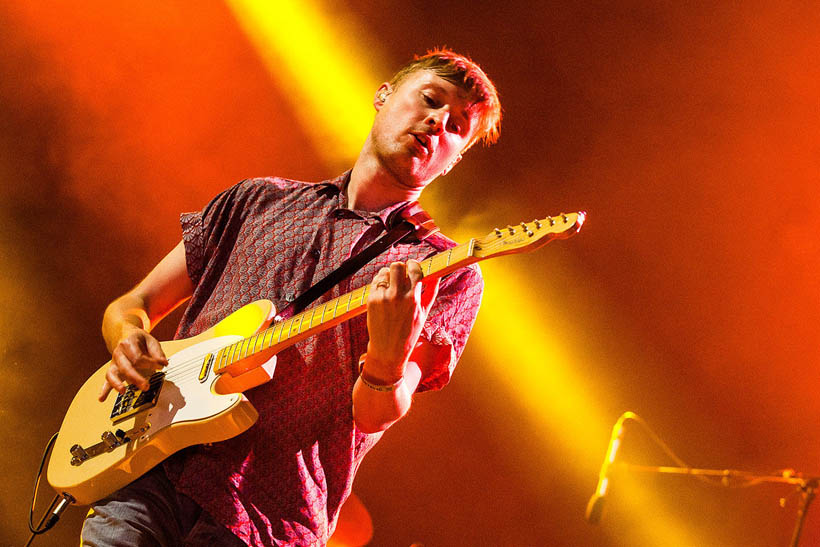 Django Django live at Rock Werchter Festival in Belgium on 6 July 2013