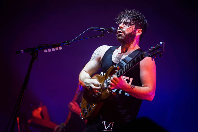 Foals live at Rock Werchter Festival in Belgium on 6 July 2014