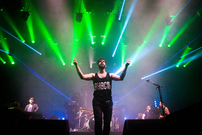 Foals live at Rock Werchter Festival in Belgium on 6 July 2014