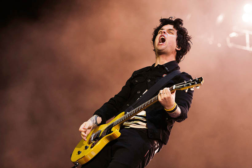 Green Day live at Rock Werchter Festival in Belgium on 4 July 2013