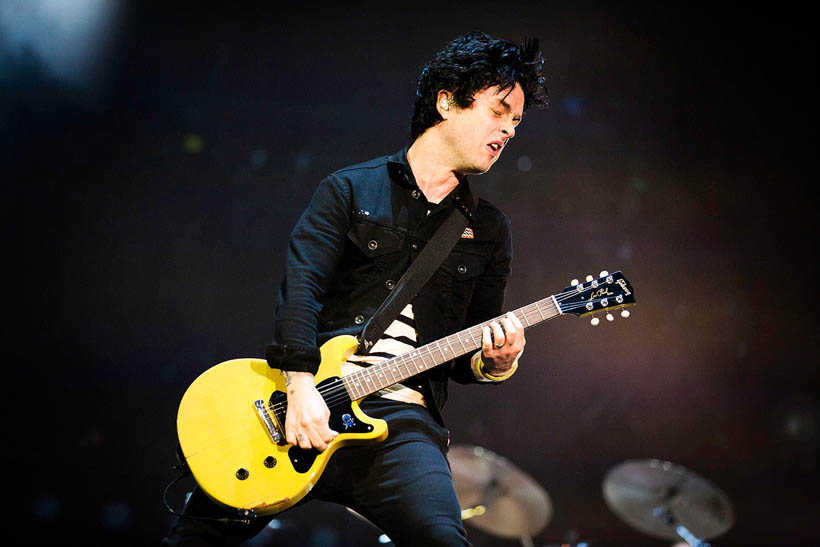 Green Day live op Rock Werchter Festival in België op 4 juli 2013
