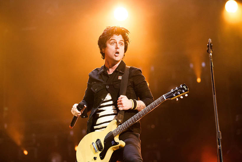 Green Day live at Rock Werchter Festival in Belgium on 4 July 2013