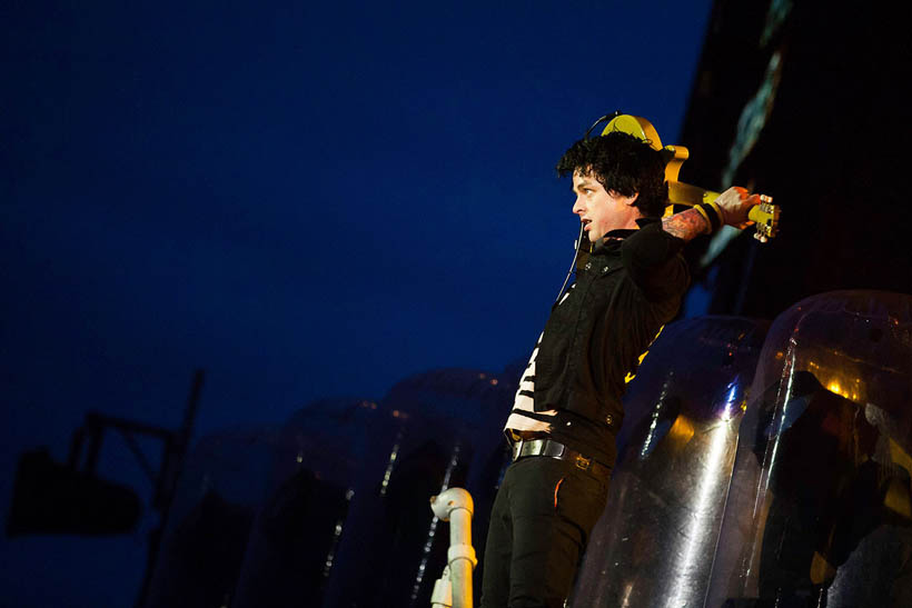 Green Day live at Rock Werchter Festival in Belgium on 4 July 2013