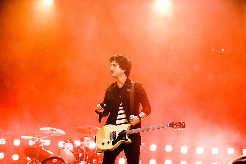 Green Day live at Rock Werchter Festival in Belgium on 4 July 2013