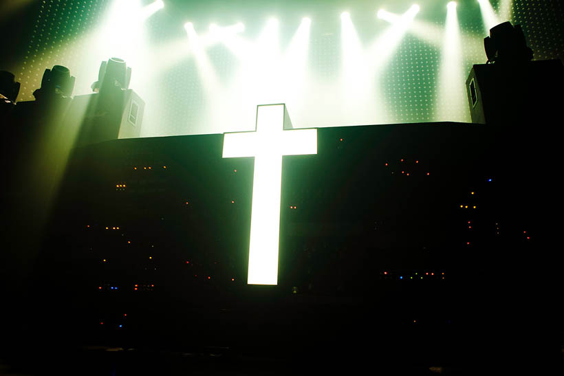 Justice live at the Ancienne Belgique in Brussels, Belgium on 5 March 2012