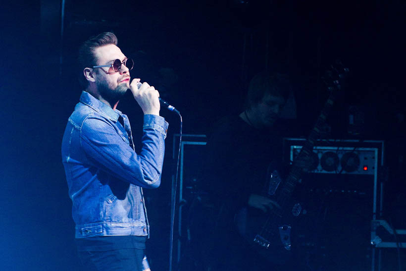 Kasabian live in het Koninklijk Circus in Brussel, België op 22 februari 2012
