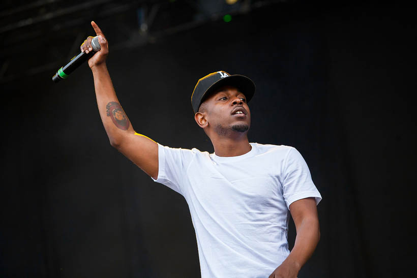 Kendrick Lamar live at Rock Werchter Festival in Belgium on 6 July 2013