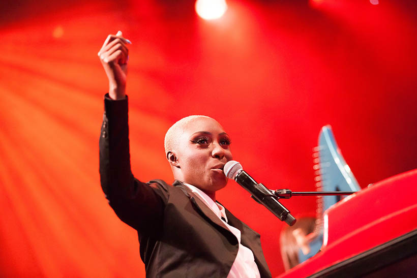 Laura Mvula live at Rock Werchter Festival in Belgium on 4 July 2013