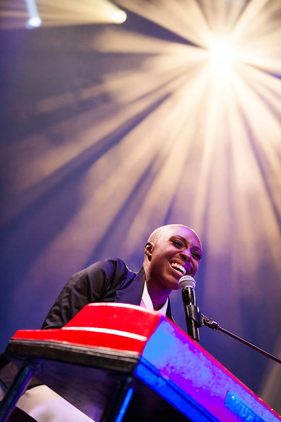 Laura Mvula live at Rock Werchter Festival in Belgium on 4 July 2013