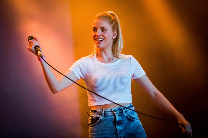 London Grammar live at Rock Werchter Festival in Belgium on 3 July 2014