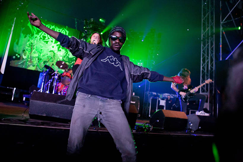 Municipal Waste live at Dour Festival in Belgium on 13 July 2012