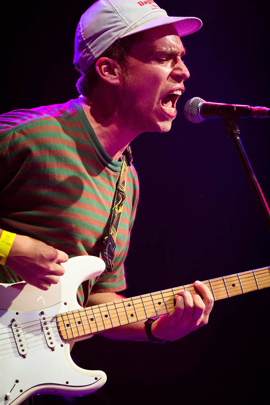 Parquet Courts live at Rock Werchter Festival in Belgium on 6 July 2014