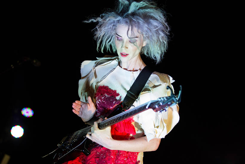 St Vincent live at the Ancienne Belgique in Brussels, Belgium on 17 February 2014