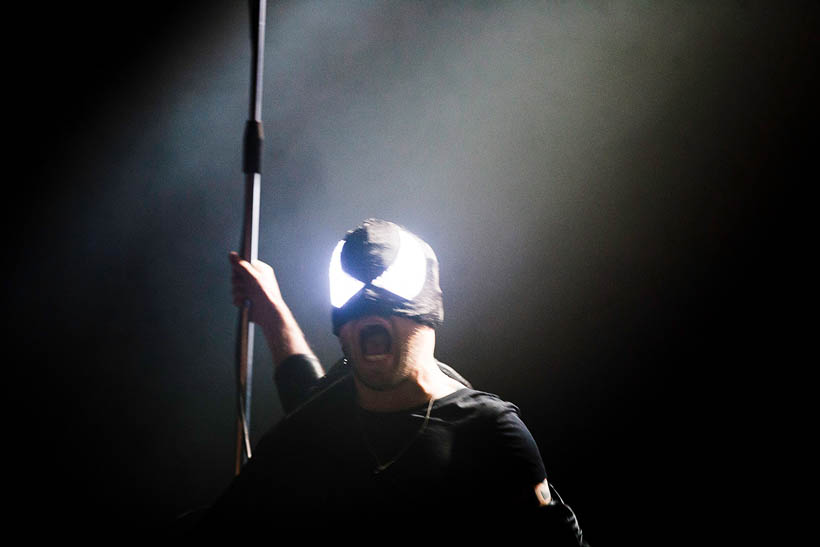 The Bloody Beetroots live at Rock Werchter Festival in Belgium on 4 July 2013