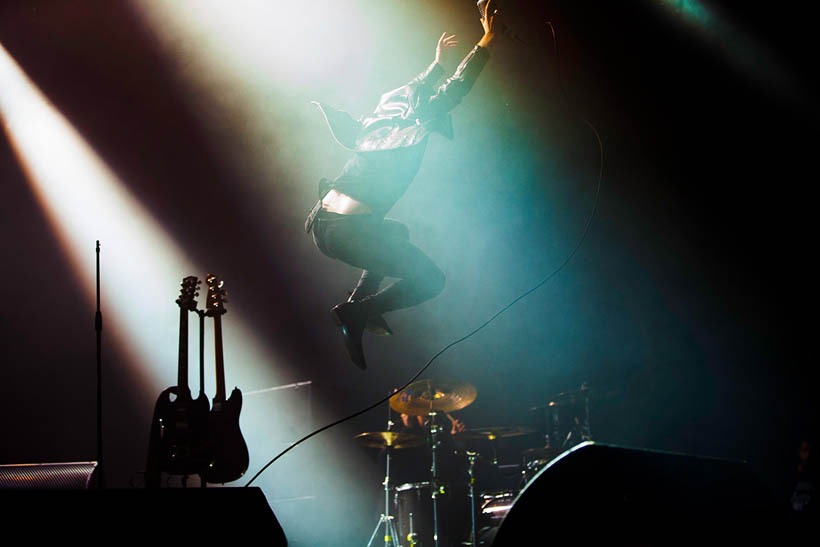 The Bloody Beetroots live at Rock Werchter Festival in Belgium on 4 July 2013