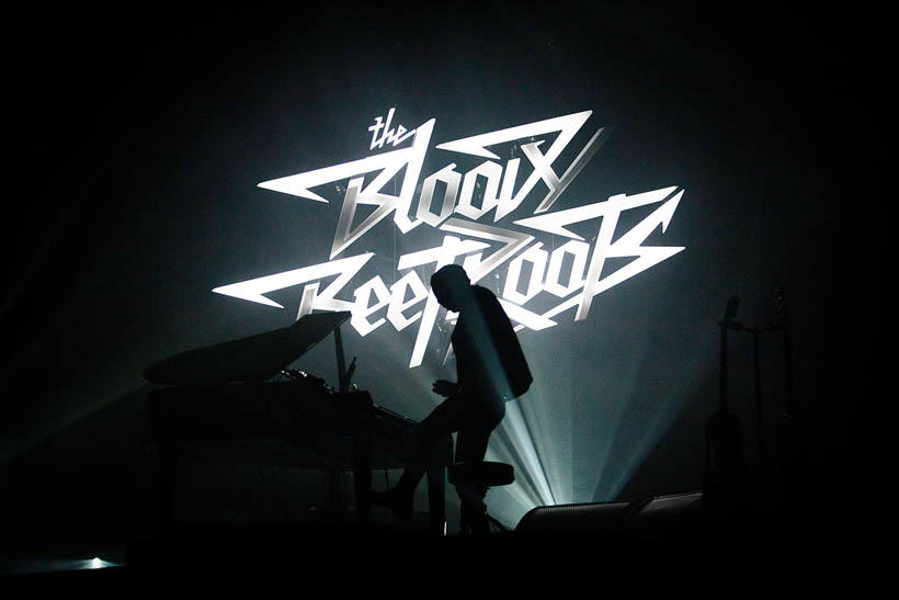 The Bloody Beetroots live at Rock Werchter Festival in Belgium on 4 July 2013