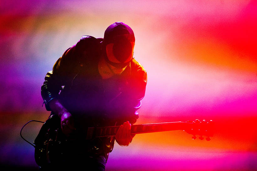 The Bloody Beetroots live at Rock Werchter Festival in Belgium on 4 July 2013