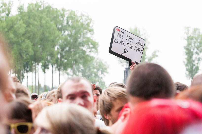 The National live at Rock Werchter Festival in Belgium on 4 July 2013