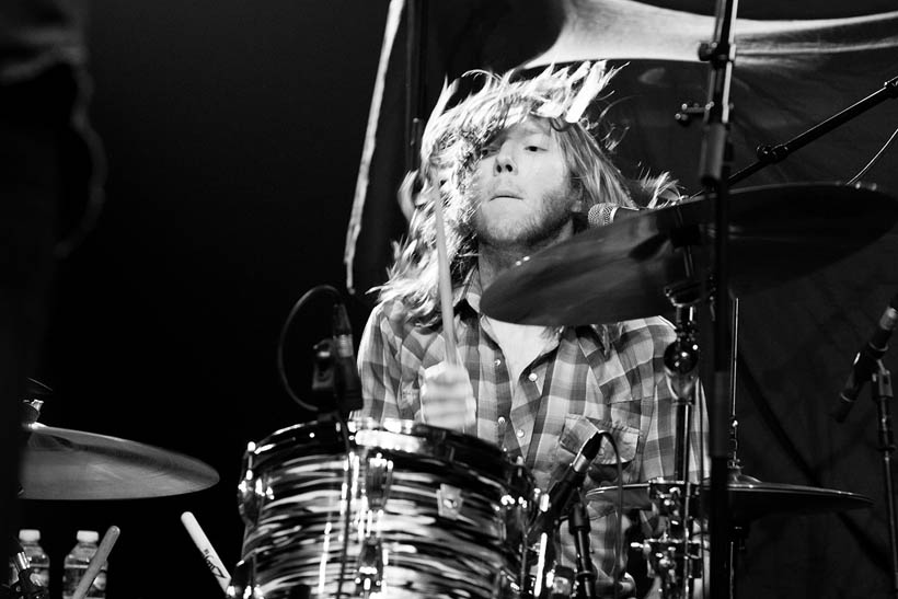 The Sheepdogs live in de Ancienne Belgique in Brussel, België op 3 mei 2012