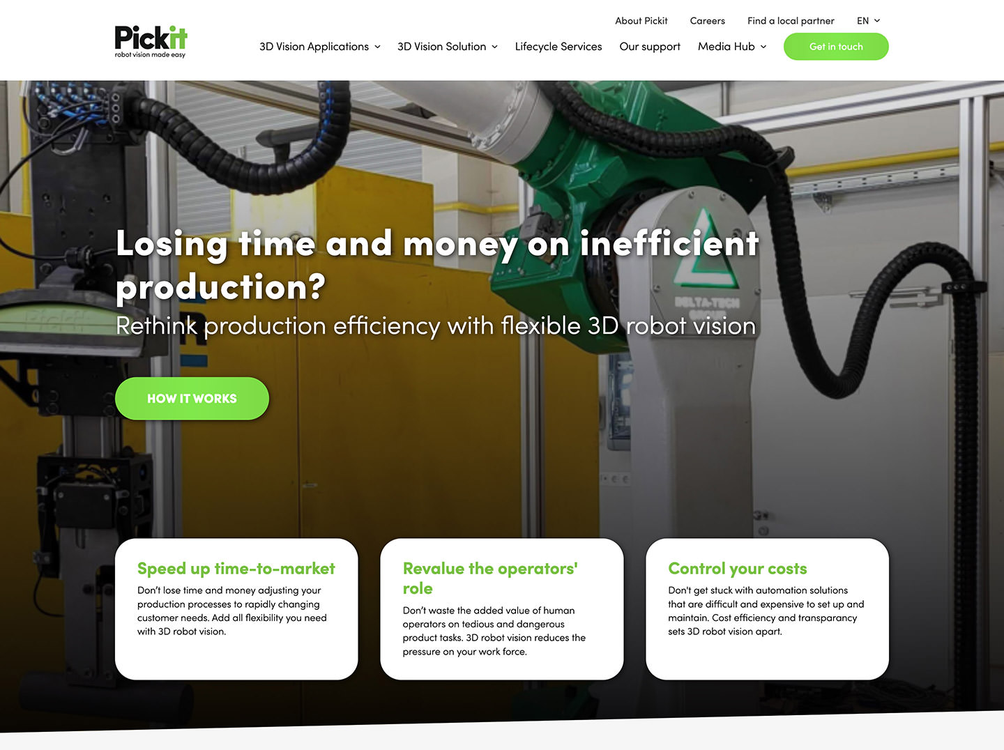 Pickit - Development Support of Website